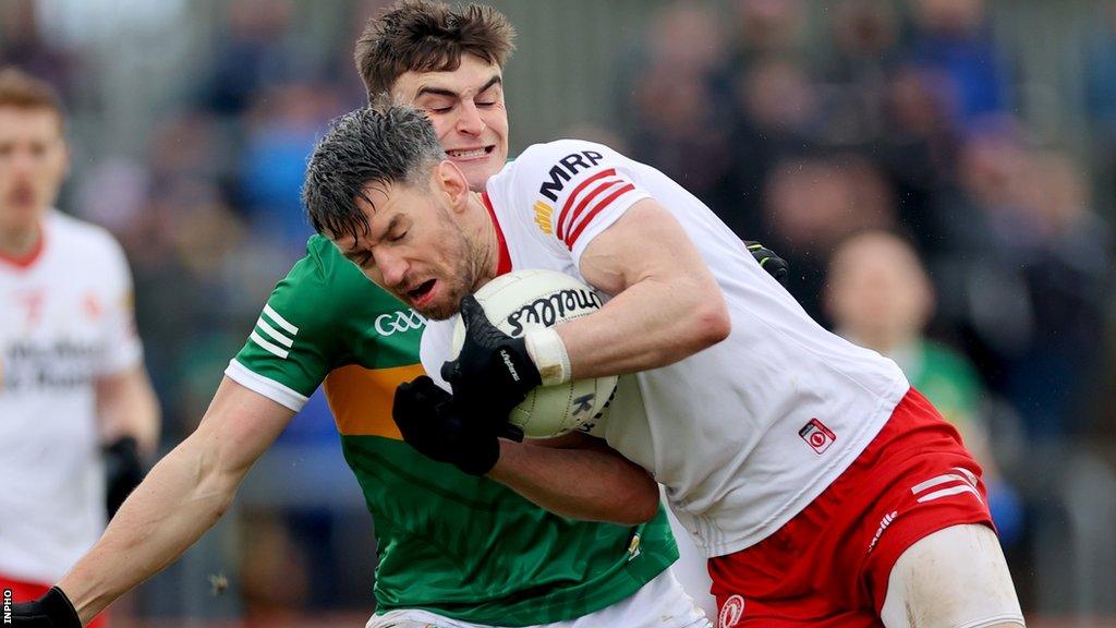 Tyrone's Mattie Donnelly in action against Kerry