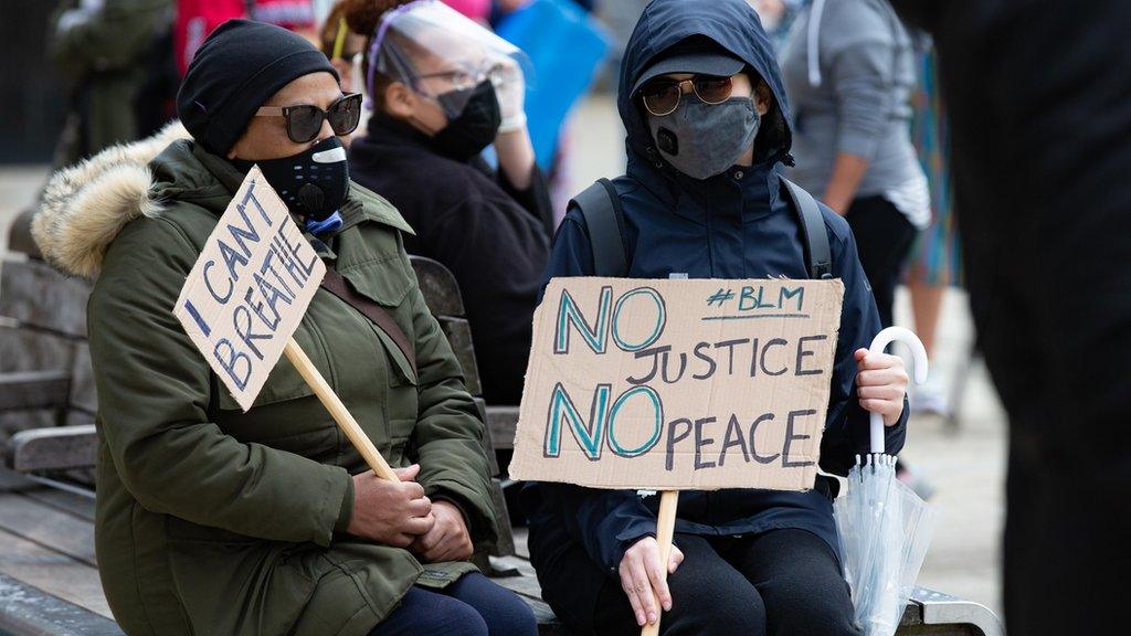 Black Lives Matter protest in Peterborough