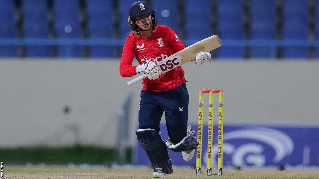 Danni Wyatt batting for England