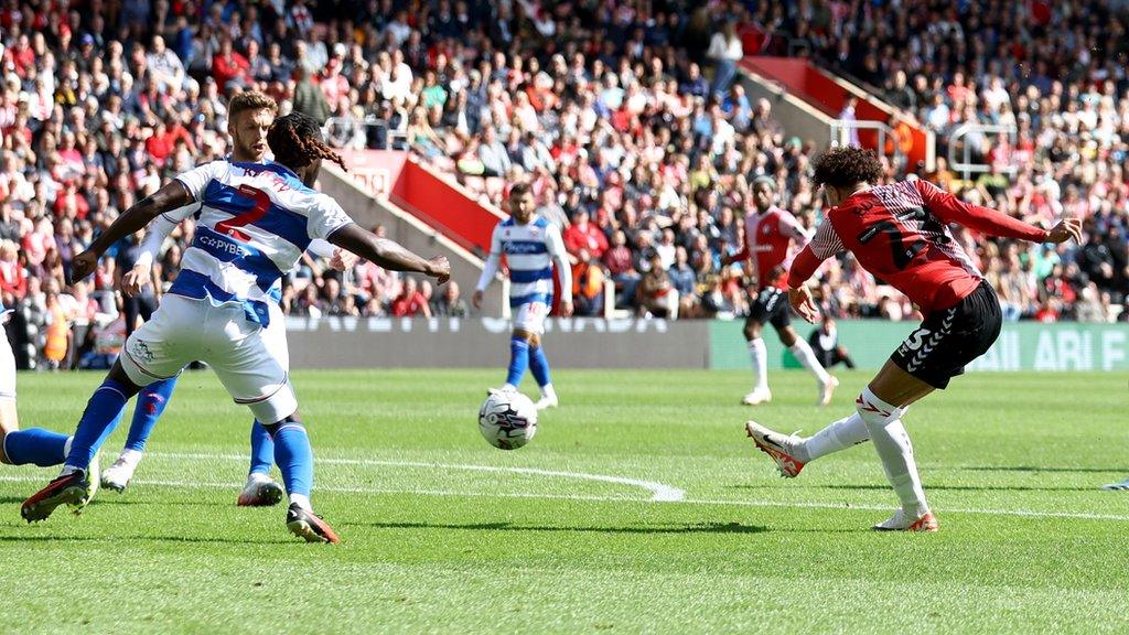 Sam Edozie scores for Southampton