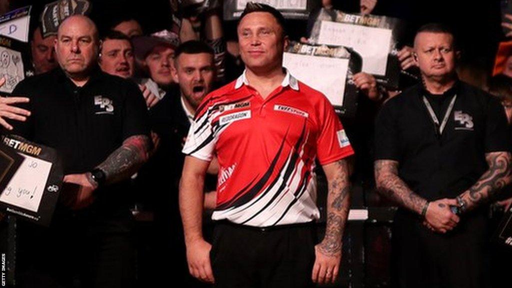 Welshman Gerwyn Price ahead of his walk-on