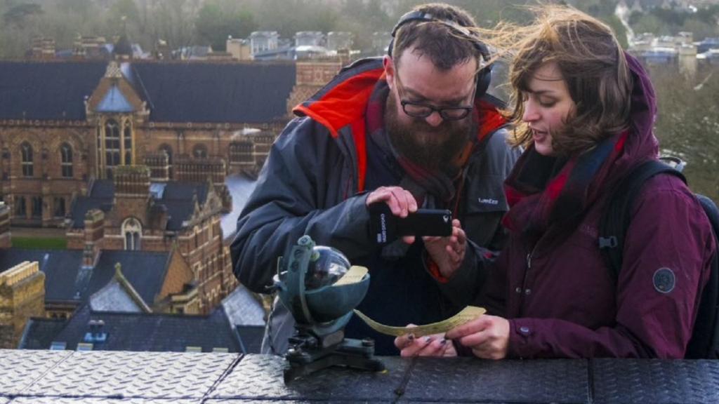 Phil Mercer measuring weather in Oxford