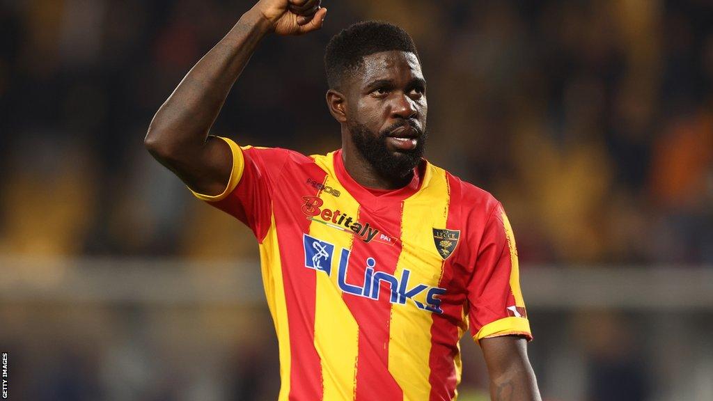 Samuel Umtiti of Lecce