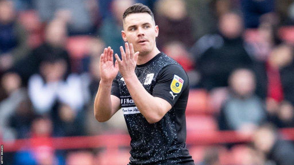 Billy Waters applauds Barrow's fans