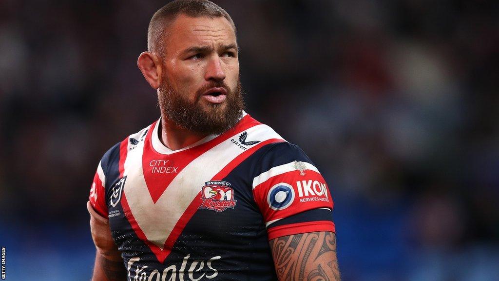 Jared Waerea-Hargreaves in action for Sydney Roosters