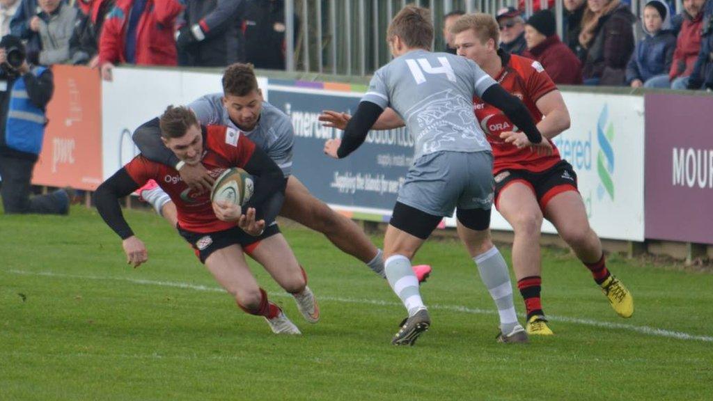 Jersey v London Welsh action