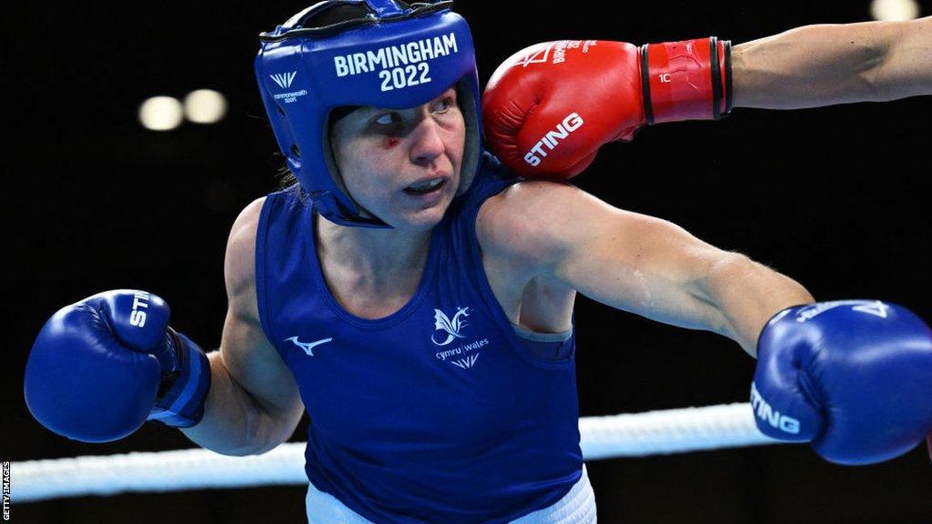 Rosie Eccles in action at the 2022 Commonwealth Games