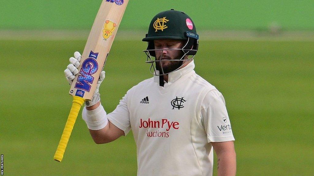 Ben Duckett hit his first half-century in four innings for Notts so far this season