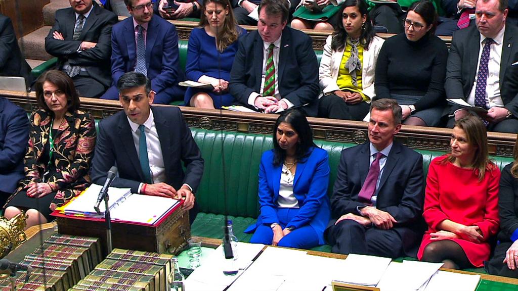 Rishi Sunak at despatch box