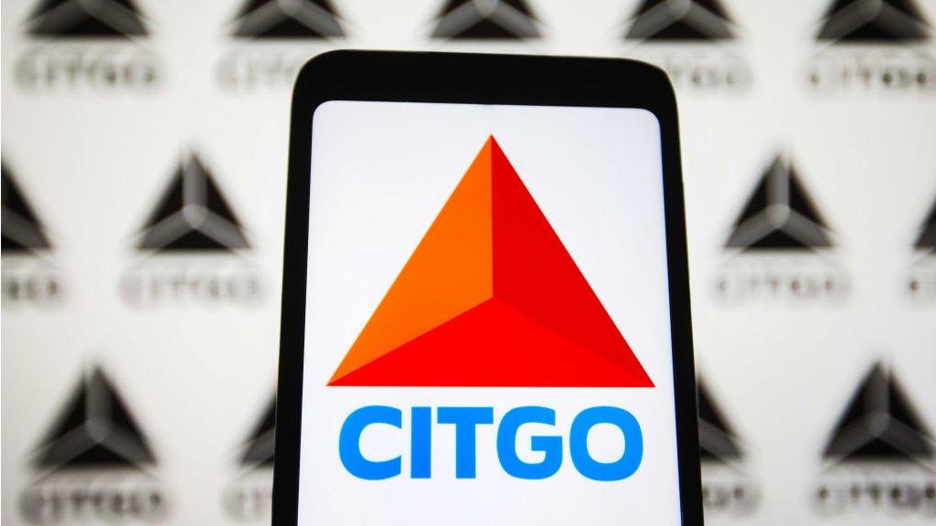 In this photo illustration, Citgo Petroleum Corporation logo is seen displayed on a smartphone screen.