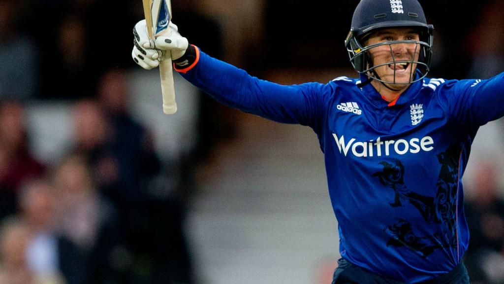 Jason Roy makes his century