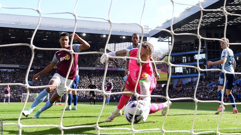 Ollie Watkins opens the scoring for Aston Villa