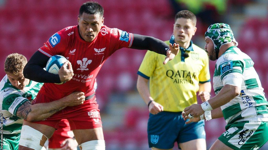 Sam Lousi has played 70 games for Scarlets