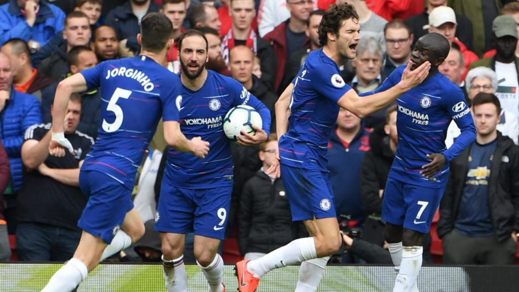 Chelsea celebrate