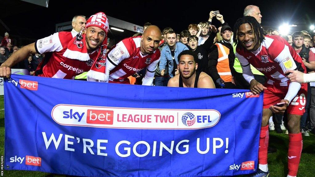 Exeter City celebrate promotion