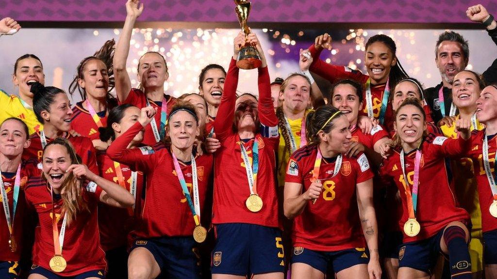 Spain celebrate