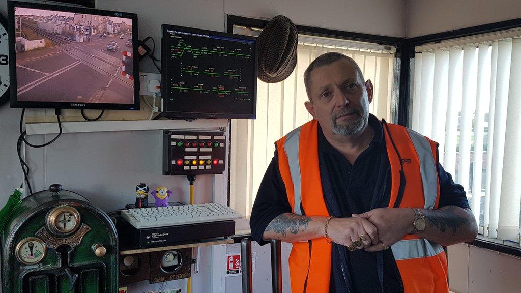 Railway signalling has been part of Kevin Brown's life for 22 years