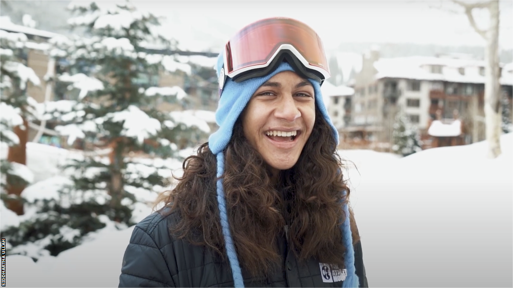 Snowboarder Siddharth Ullah