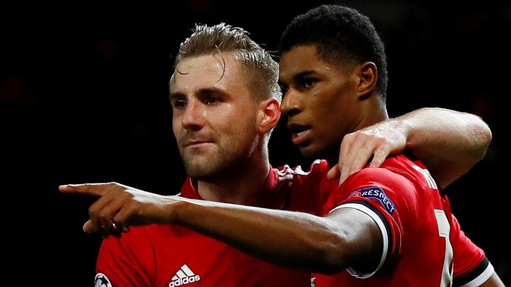 Luke Shaw and Marcus Rashford