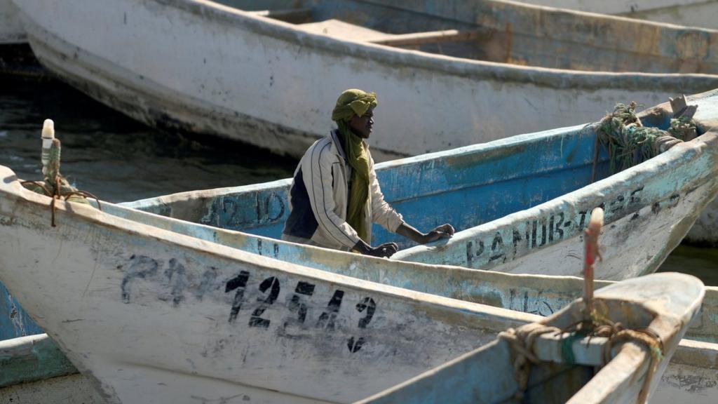 A fisherman in Mauritania