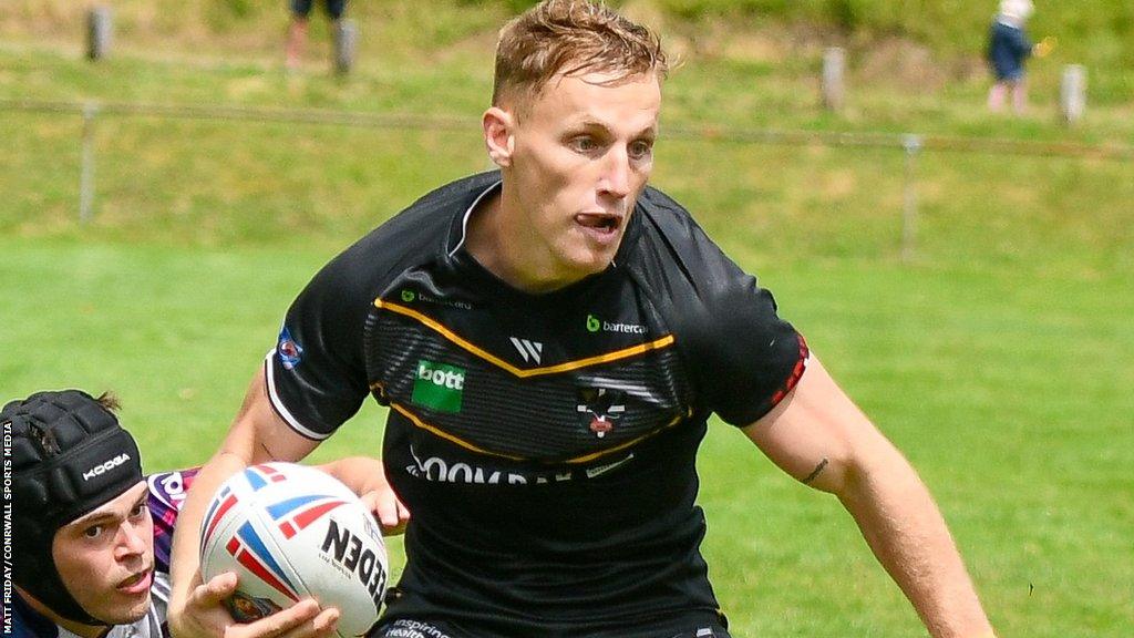 Cameron Brown in action for Cornwall