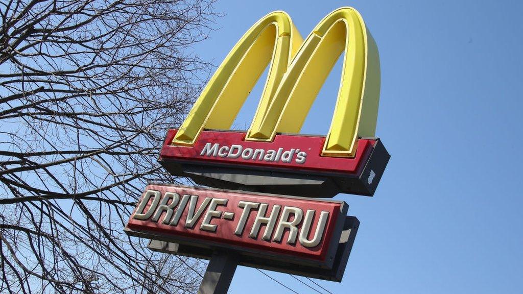 A McDonald's sign