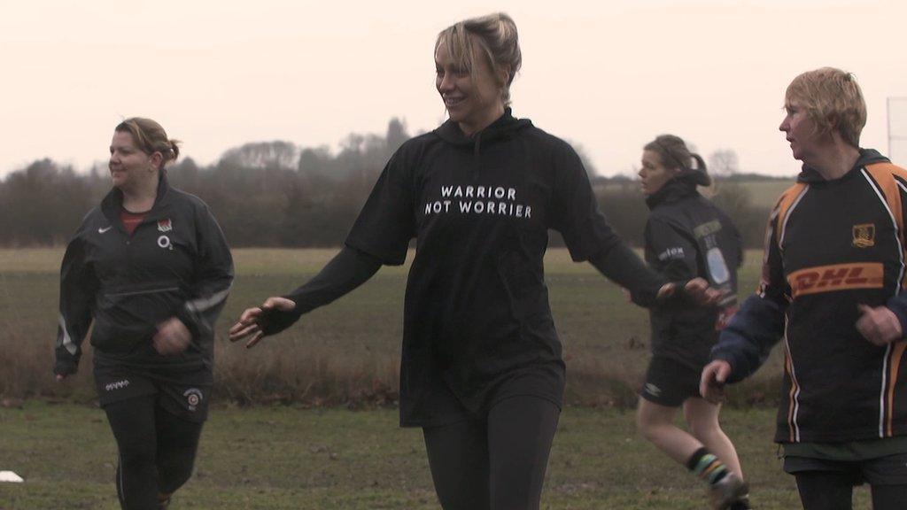 Chloe Madeley takes part in a Warrior Camp