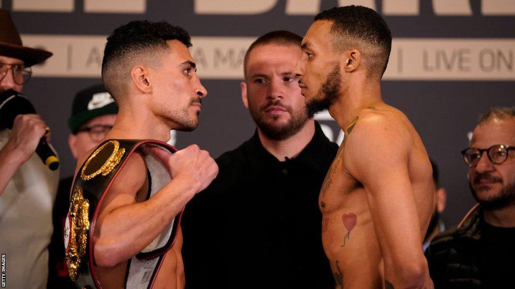 Jordan Gill and Zelfa Barrett go face to face before their fight