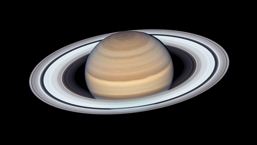 Satellite image of Saturn