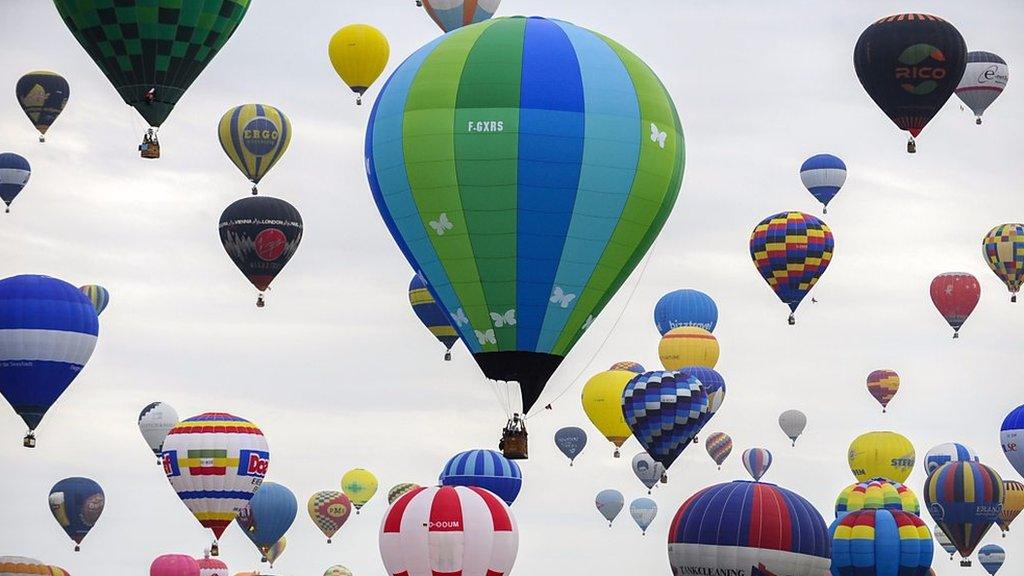 Hot air balloons