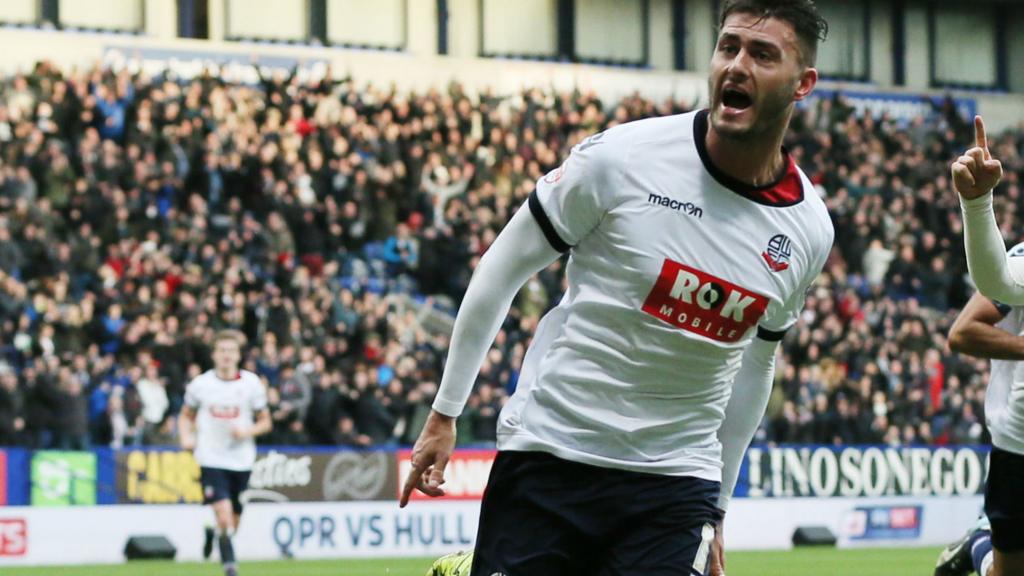 Gary Madine celebrates