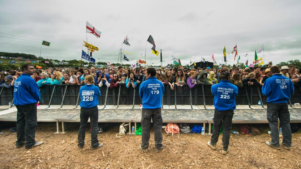 Glastonbury's security team hold back the hordes