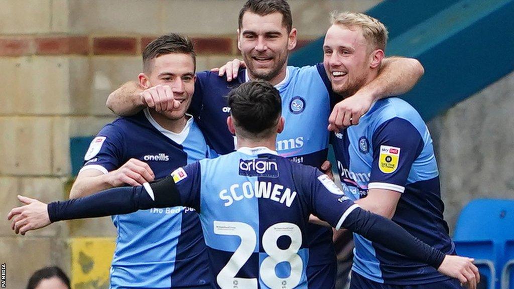 Sam Vokes scored Wycombe's opening goal against Derby