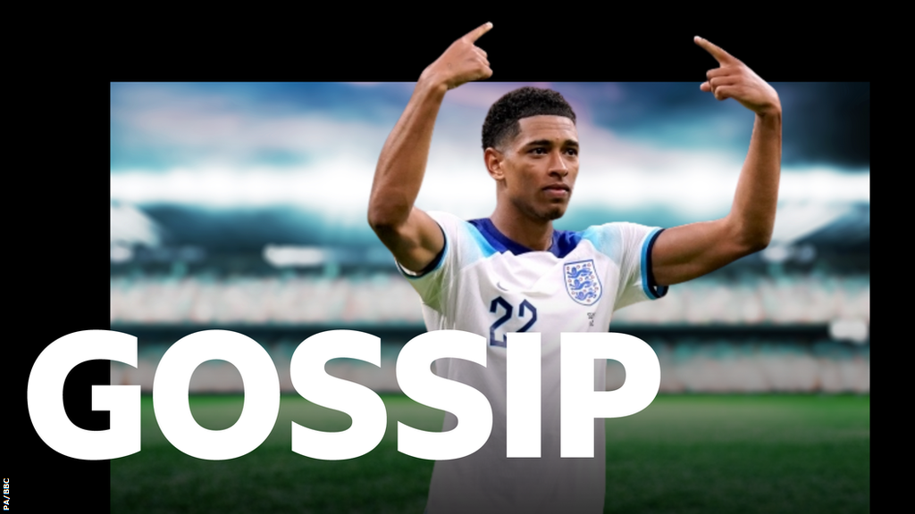 Jude Bellingham and the BBC Sport Gossip logo