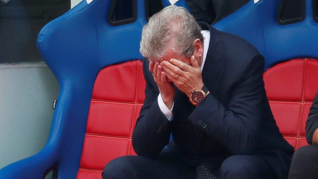 Roy Hodgson looks dejected