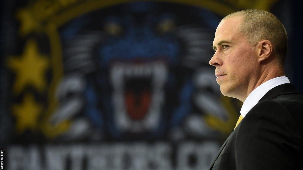 Corey Neilson while in charge of Nottingham Panthers