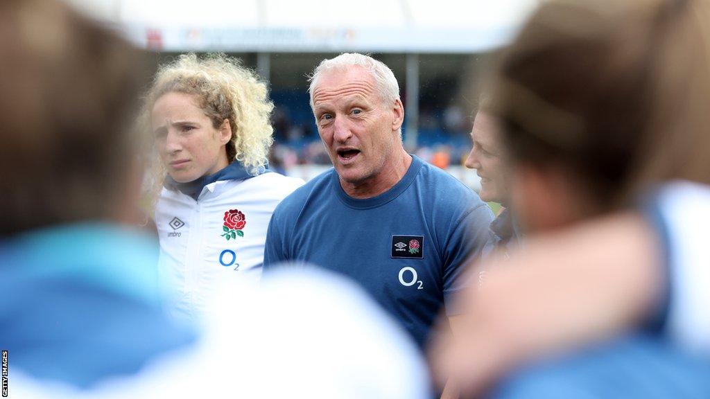 Simon Middleton talks to England players