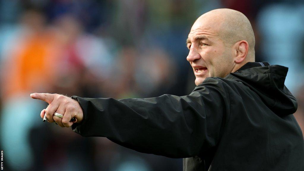 Steve Borthwick while working as Leicester Tigers head coach