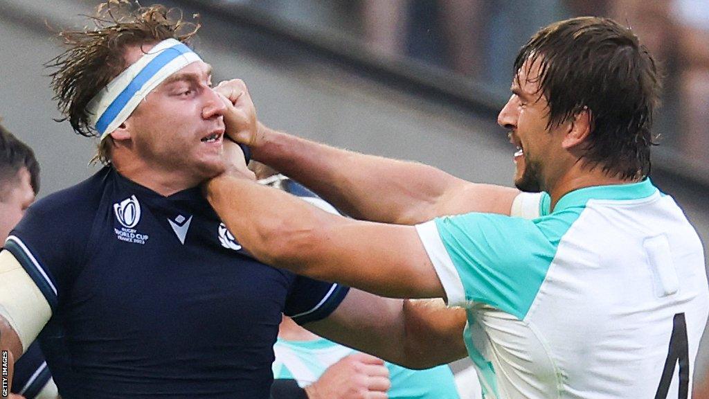 Eben Etzebeth in action against Scotland