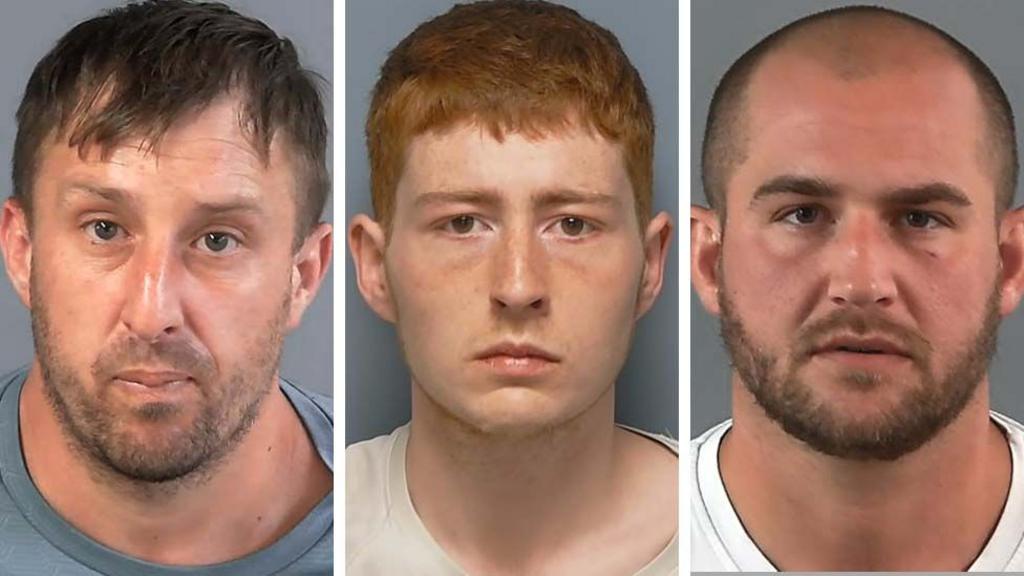 From left to right: Darren Medhurst, Harley Haynes and Callum Darch