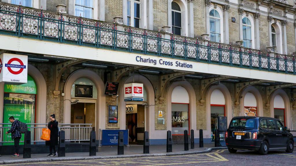 A general view of Charing Cross station in central London.
