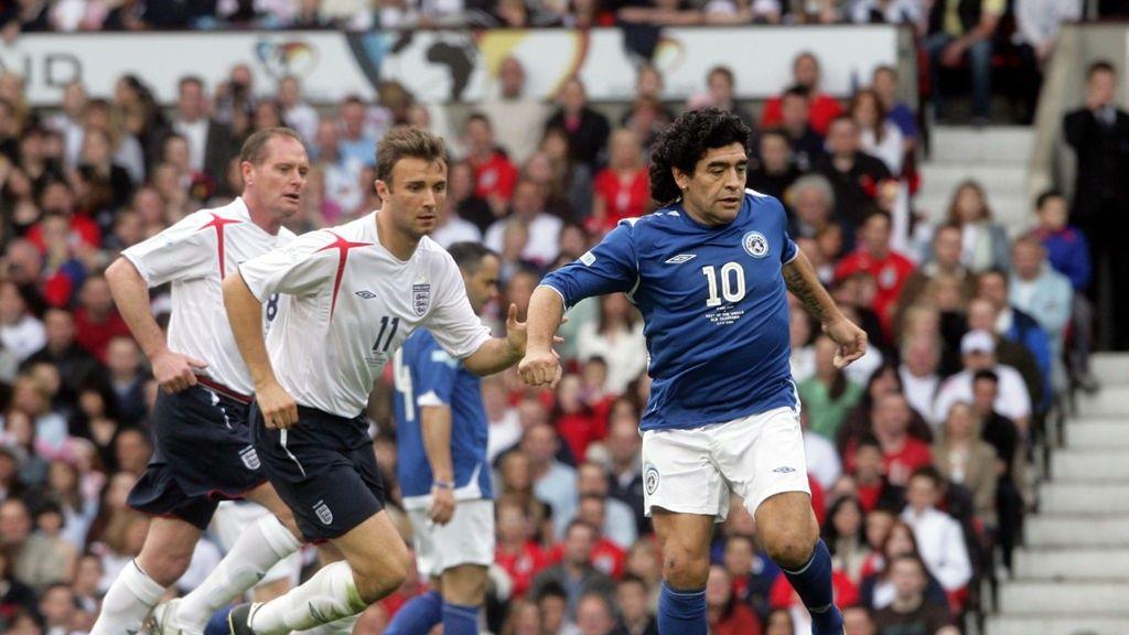 Diego Maradona in 2006 Soccer Aid