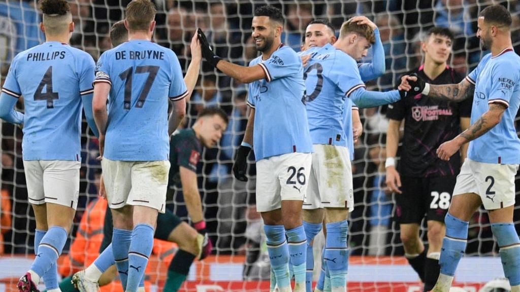 Manchester City celebrate