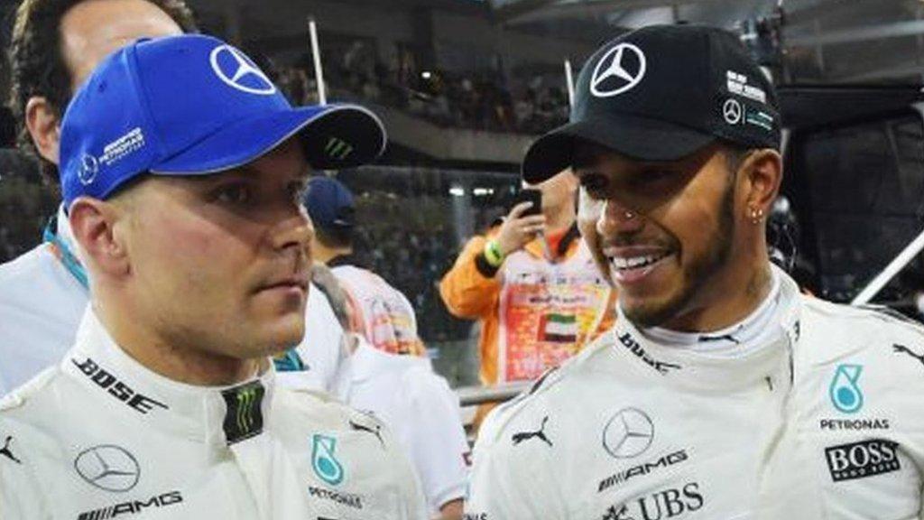 Valtteri Bottas and Lewis Hamilton