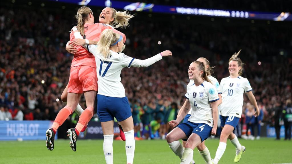 England celebrate