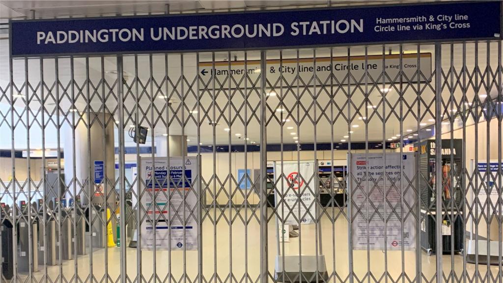 Paddington station closed