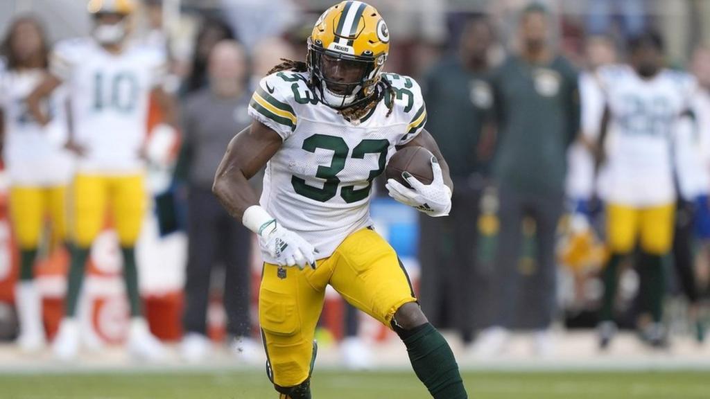 Aaron Jones of the Greenbay Packers