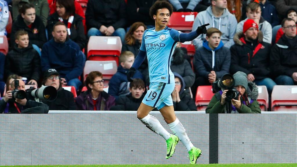 Leroy Sane celebrates