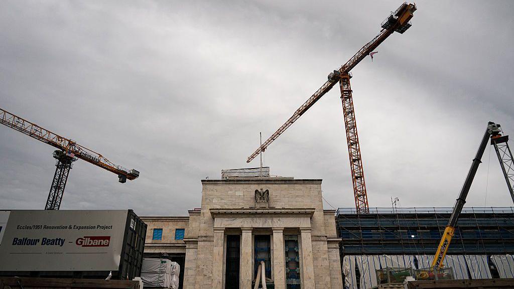 Construction on the Marriner S. Eccles Federal Reserve building in Washington, DC, US, on Monday, July 21, 2025.