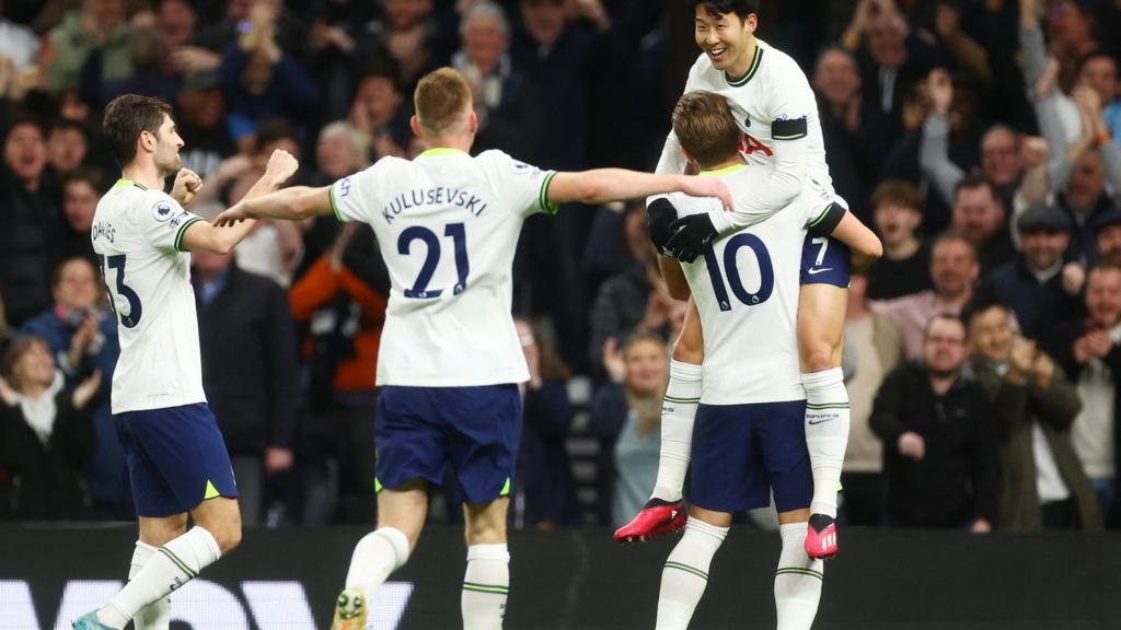 Tottenham celebrate